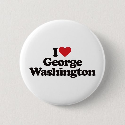 I Liebe George Washington Button (Vorderseite)