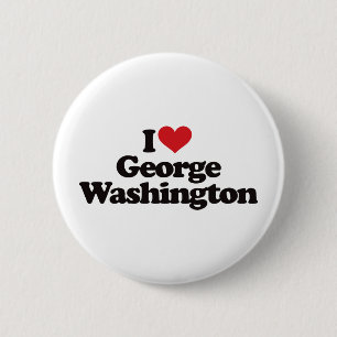 I Liebe George Washington Button