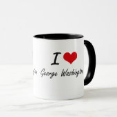 I Liebe George Washington Tasse (VorderseiteRechts)