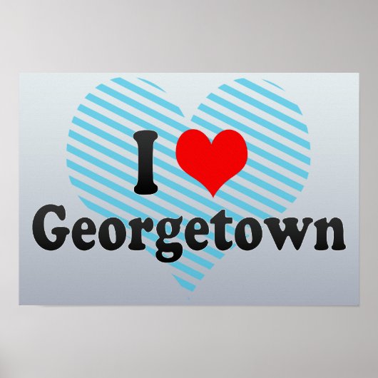 I Liebe Georgetown, Guyana Poster (Vorne)