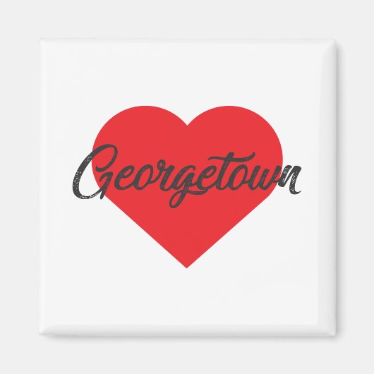 I Liebe Georgetown - Insel Ascension Magnet (Vorne)
