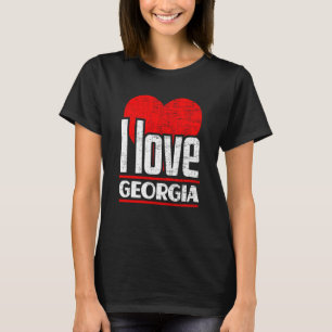I Liebe Georgia Best Zuhause Staat I Heart Georgia T-Shirt