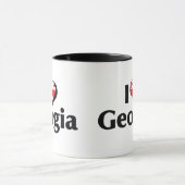 I Liebe Georgia Flag Tasse (Zentrum)