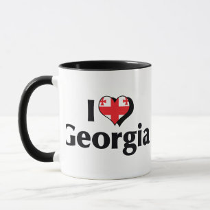 I Liebe Georgia Flag Tasse