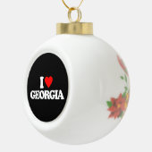 I LIEBE GEORGIA KERAMIK Kugel-Ornament (Rechts)