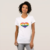 I Liebe Georgia Rainbow Heart T-Shirt (Vorne ganz)
