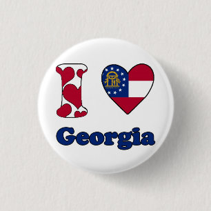 I Liebe Georgien Button