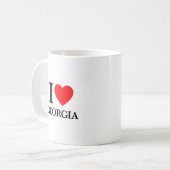 I Liebe Georgien Kaffeetasse (Vorderseite Links)