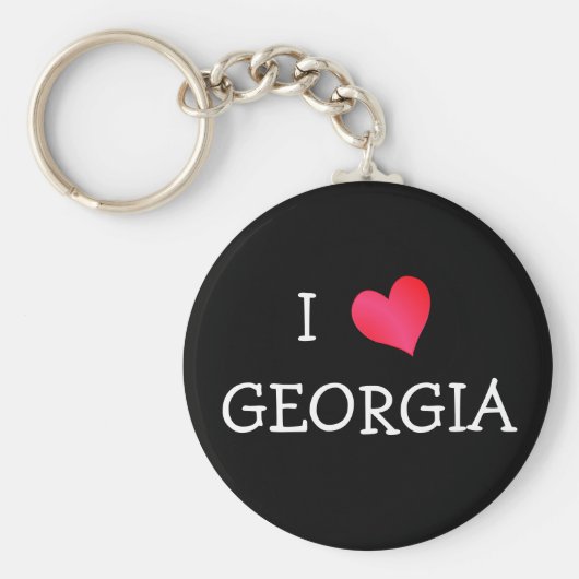I Liebe Georgien Schlüsselanhänger (Vorne)
