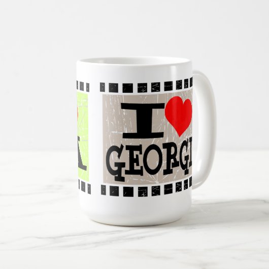 I Liebe Georgien - Tasse (VorderseiteRechts)