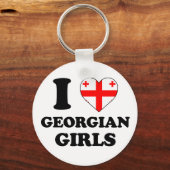 I. Liebe georgischer Mädchen Schlüsselanhänger (Vorderseite)