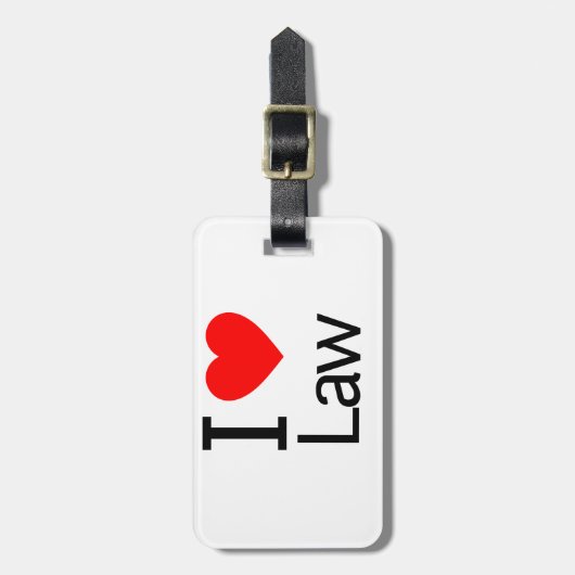 I LIEBE GEPÄCKANHÄNGER (Vorderseite vertikal)