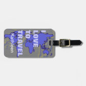 I LIEBE GEPÄCKANHÄNGER (Vorderseite horizontal)