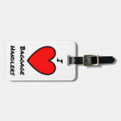 I Liebe Gepäckanhänger (Vorderseite horizontal)