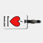 I Liebe Gepäckanhänger (Rückseite horizontal)