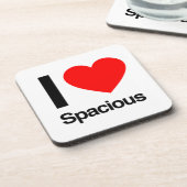 i Liebe geräumig Getränkeuntersetzer (Linke Seite)