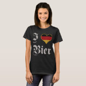 I Liebe German Beer Oktoberfest München Drink Bier T-Shirt (Vorne ganz)