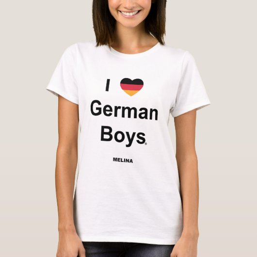 I Liebe German Boys T-Shirt (Vorderseite)