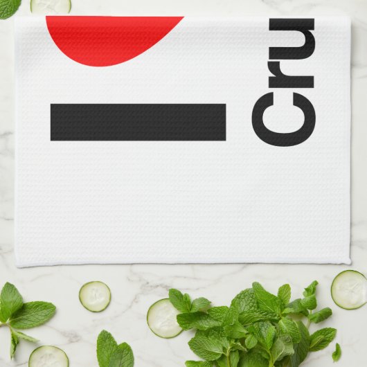 i LIEBE Geschirrtuch (Gefaltet)