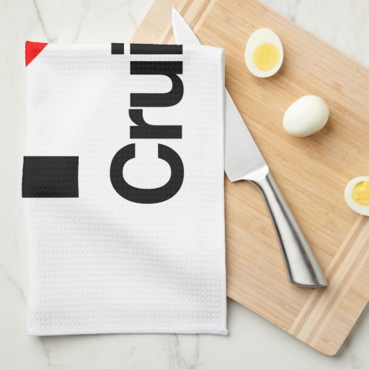 i LIEBE Geschirrtuch (Viertel Falte)