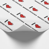 I Liebe gestampfte Kartoffeln Geschenkpapier (Ecke)