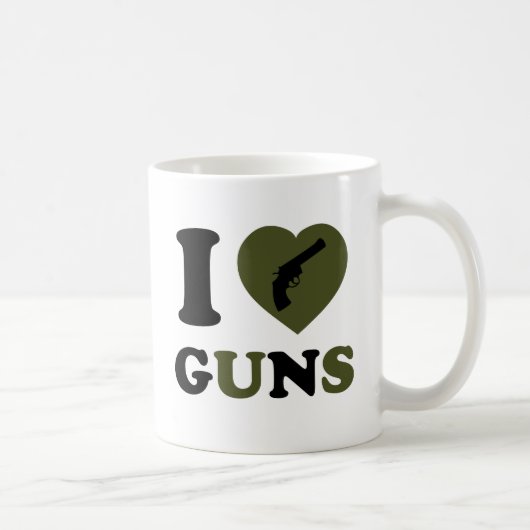 I Liebe-Gewehre Kaffeetasse (Rechts)