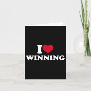 I Liebe Gewinner ich Herz gewinnen Lover Gewinner Karte