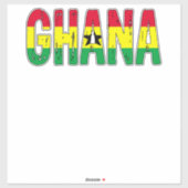 I Liebe Ghana Aufkleber (Blatt)
