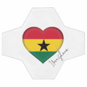 I Liebe Ghana Flag Colors Herzsoccer Ball (Flach)