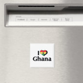 I Liebe Ghana Flag Magnet (In Situ (Geschirrspüler))