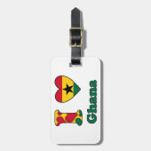 I Liebe Ghana Gepäckanhänger (Vorderseite vertikal)