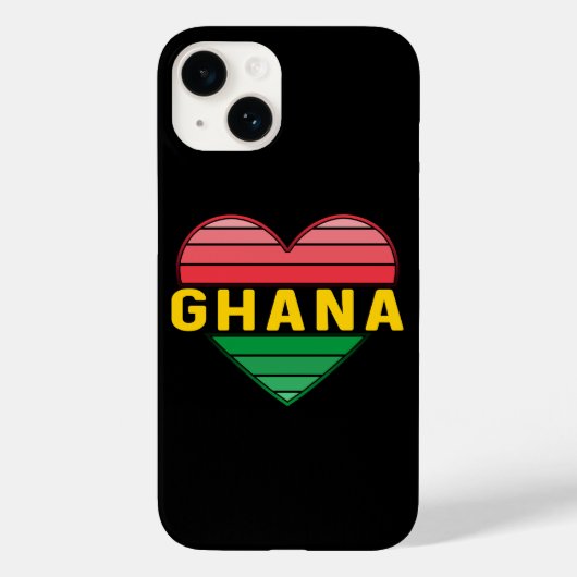 I Liebe Ghana, Ghanaisches Herz Case-Mate iPhone Hülle (Rückseite)