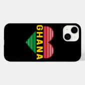 I Liebe Ghana, Ghanaisches Herz Case-Mate iPhone Hülle (Rückseite (Horizontal))
