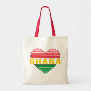 I Liebe Ghana, Ghanaisches Herz Tragetasche