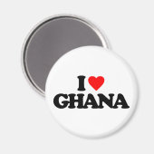 I LIEBE GHANA MAGNET (Vorderseite/Rückseite)
