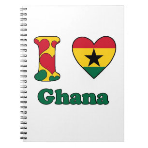 I Liebe Ghana Notizblock