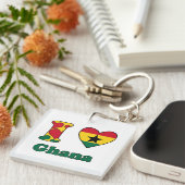 I Liebe Ghana Schlüsselanhänger (Vorderseite rechts)