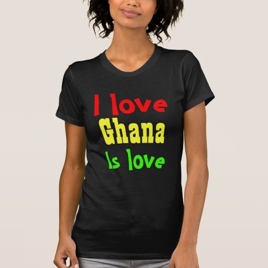 I Liebe Ghana T-Shirt (Vorderseite)