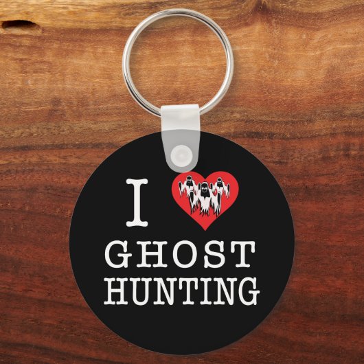 I Liebe Ghost Jagd Schlüsselanhänger (Vorderseite)