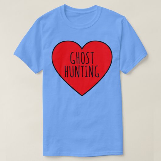 I Liebe Ghost Jägerherz T-Shirt (Design vorne)