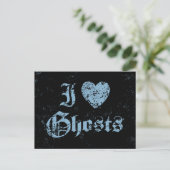 I Liebe Ghosts Postkarte (Stehend Vorderseite)
