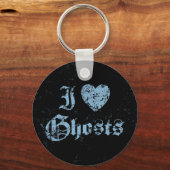 I Liebe Ghosts Schlüsselanhänger (Vorderseite)