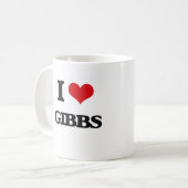 I Liebe Gibbs Kaffeetasse (Vorderseite Links)