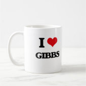 I Liebe Gibbs Kaffeetasse (Links)