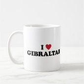 I Liebe Gibraltar Kaffeetasse (Links)