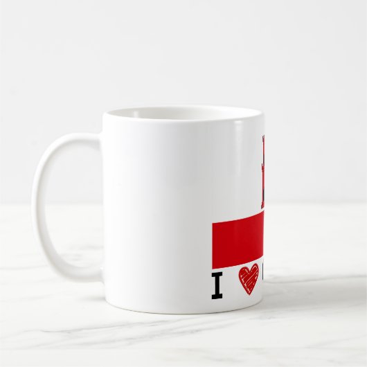 I Liebe Gibraltar Kaffeetasse (Links)
