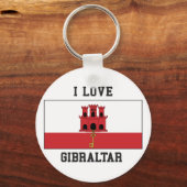 I Liebe Gibraltar Schlüsselanhänger (Vorderseite)