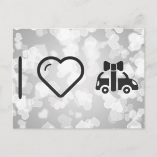 I Liebe Gift Cars Postkarte