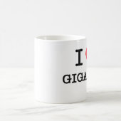 I Liebe gigantisch Kaffeetasse (Mittel)
