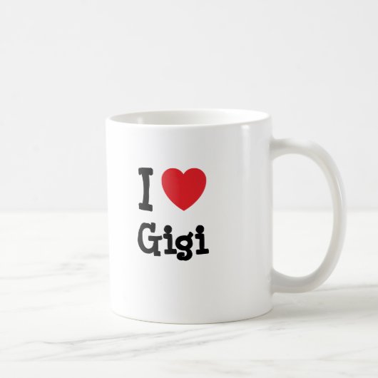 I Liebe Gigi T - Shirt Kaffeetasse (Rechts)